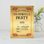 Vakwelsuitnodiging Kaart (Staand voorkant)