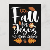 Val aan Jezus Hij Verlaat Nooit Thanksgiving Chris Briefkaart (Voorkant)