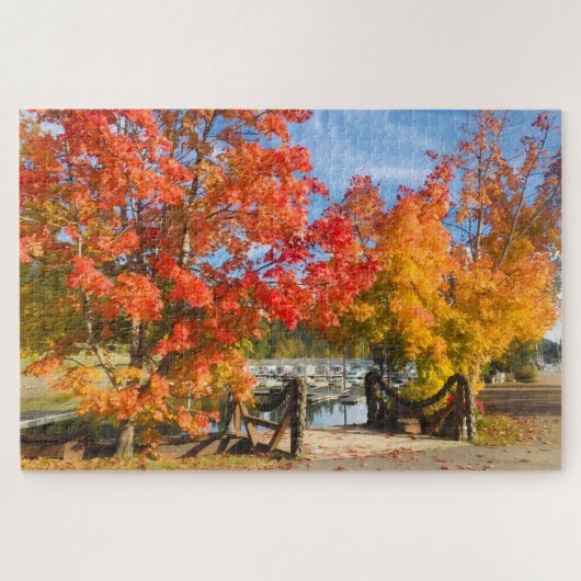 Val bij het meer 1000 stukken puzzel (Horizontaal)