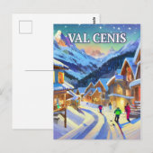 Val Cenis: Emeraude des Alpes, Hivernale Serenitei Briefkaart (Voorkant / Achterkant)