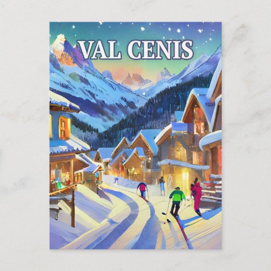 Val Cenis: Emeraude des Alpes, Hivernale Serenitei Briefkaart (Voorkant)