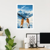 Val Cenis Ski Muur Kunst Ski Poster 1 (Thuiskantoor)