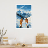 Val Cenis Ski Muur Kunst Ski Poster 1 (Keuken)