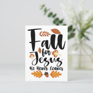 Val Christus Jezus Hij Verlaat Nooit Thanksgiving Briefkaart