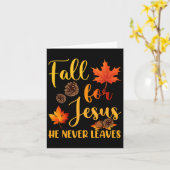 Val Christus Niet Hij Verlaat Nooit Herfst Kerstmi Kaart (Gele Bloem)