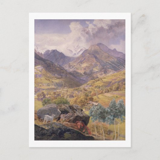 Val d'Aosta, 1858 (olie op canvas) Briefkaart (Voorkant)