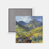 Val d'Aosta (Grootse Italiaanse Alpenlandschap) Magneet (Voorkant / Achterkant)