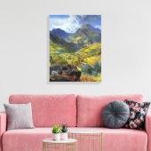 Val d'Aosta (landschap van de Italiaanse Alpen) Canvas Afdruk (Insitu (Woonkamer))