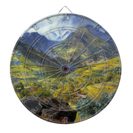 Val d'Aosta (landschap van de Italiaanse Alpen) Dartbord