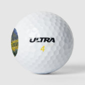 Val d'Aosta (landschap van de Italiaanse Alpen) Golfballen (Logo)