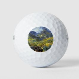 Val d'Aosta (landschap van de Italiaanse Alpen) Golfballen