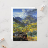 Val d'Aosta (landschap van de Italiaanse Alpen) Kaart (Voorkant / Achterkant in situ)