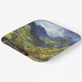 Val d'Aosta (landschap van de Italiaanse Alpen) Papieren Bordje (Gebogen)