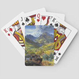 Val d'Aosta (landschap van de Italiaanse Alpen) Pokerkaarten