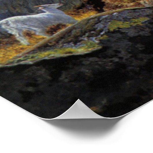 Val d'Aosta (landschap van de Italiaanse Alpen) Poster (Hoek)