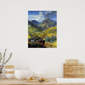 Val d'Aosta (landschap van de Italiaanse Alpen) Poster (Keuken)