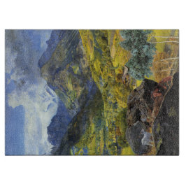 Val d'Aosta (landschap van de Italiaanse Alpen) Snijplank