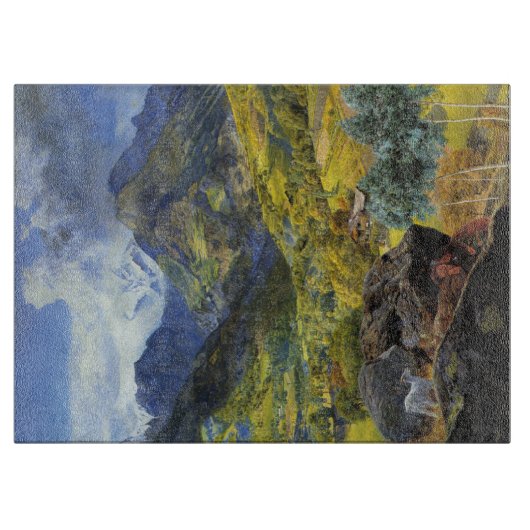 Val d'Aosta (landschap van de Italiaanse Alpen) Snijplank (Voorkant)