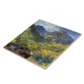 Val d'Aosta (landschap van de Italiaanse Alpen) Tegeltje (Zijkant)