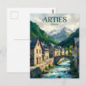 Val d'Aran - Arties dorp Spanje Briefkaart (Voorkant / Achterkant)