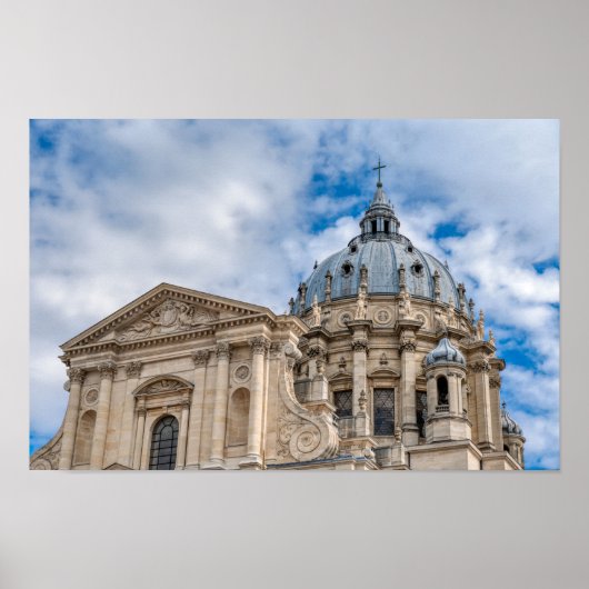 Val-de-Grace Kerk en Legerhospitaal in Parijs Poster (Voorkant)