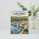 Val de Loire Frankrijk Briefkaart (Staand voorkant)