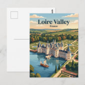 Val de Loire Frankrijk Briefkaart (Voorkant / Achterkant)