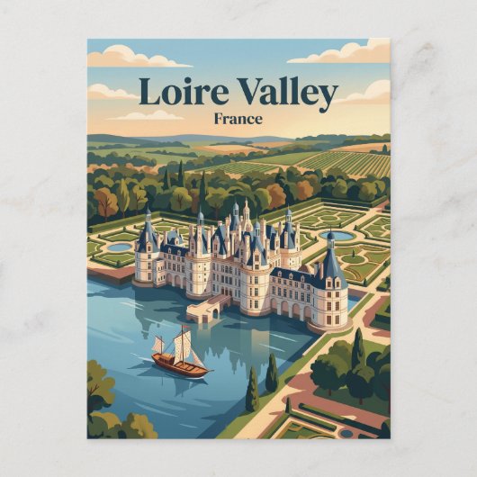 Val de Loire Frankrijk Briefkaart (Voorkant)
