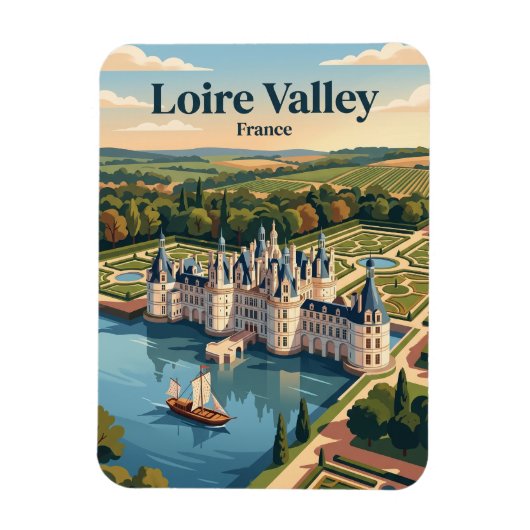 Val de Loire Frankrijk Magneet (Verticaal)