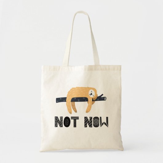 Val de luiaard niet lastig tote bag (Voorkant)