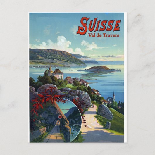 Val de Travers, Zwitserland Briefkaart (Voorkant)