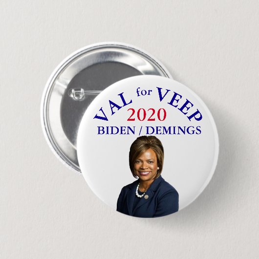 Val Demings for Vice President 2020 Ronde Button 5,7 Cm (Voorkant /achterkant)