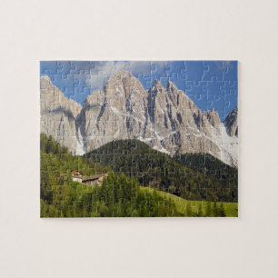 Val di Funes, Villnösstal, Dolomieten, Italië Legpuzzel