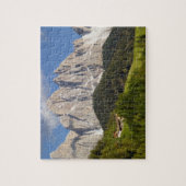 Val di Funes, Villnosstal, Dolomites, Italië Legpuzzel (Verticaal)