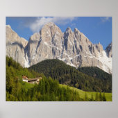 Val di Funes, Villnosstal, Dolomites, Italië Poster (Voorkant)