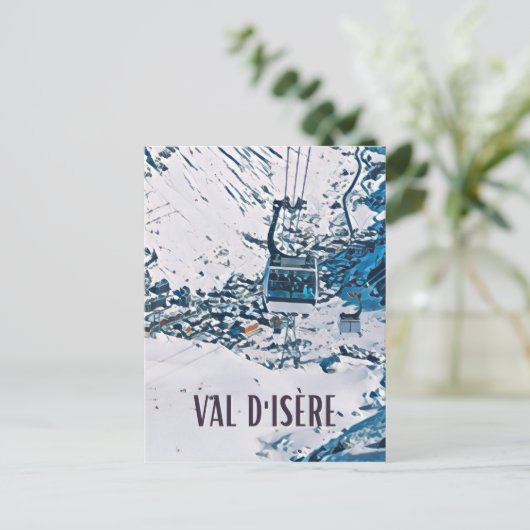 Val d'Isère Briefkaart (Staand voorkant)