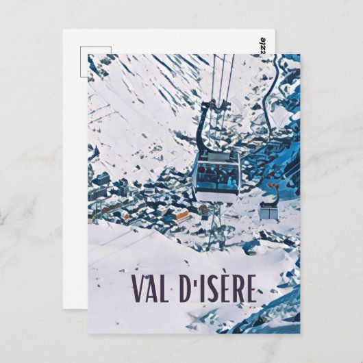 Val d'Isère Briefkaart (Voorkant / Achterkant)