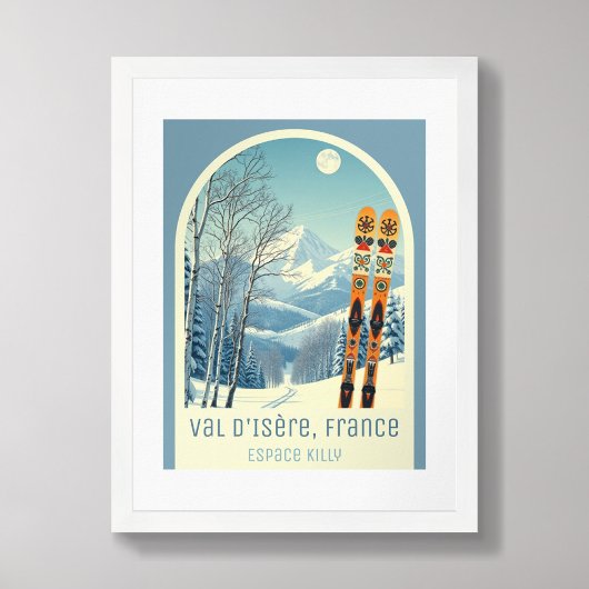 Val d'Isere France Espace Killy ski Poster