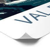 Val d'Isere Frankrijk Reisprint Poster (Hoek)