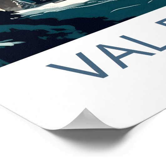 Val d'Isere Frankrijk Reisprint Poster (Hoek)