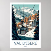 Val d'Isere Frankrijk Reisprint Poster (Voorkant)