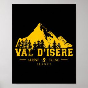 Val Disère Frankrijk Skigebied Alpineskiën Frans Poster