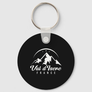 Val D'isere Frankrijk Skigebied Snowboarden Sleutelhanger