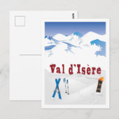 Val d'Isere, Franse Alpen, Briefkaart (Voorkant / Achterkant)
