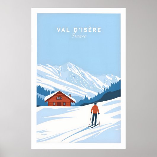 Val-dIsère Poster Frankrijk 1 (Voorkant)