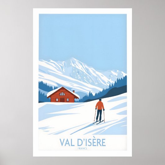 Val-dIsère Print Frankrijk 1 (Voorkant)