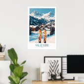 Val-dIsère Ski-poster 1 Poster (Thuiskantoor)