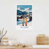 Val-dIsère Ski-poster 1 Poster (Keuken)