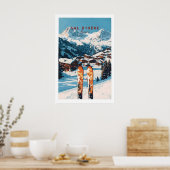 Val-dIsère Ski Print 1 (Keuken)