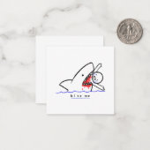 Val dood notitiekaartje (Voorkant / Achterkant in situ)